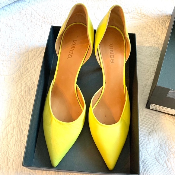 Vince Shoes - VINCE size 43 neon D’Orsay heel